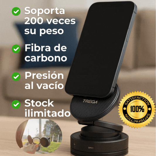 Soporte Magnético Carbono–  iman neodimio y fibra de carbono